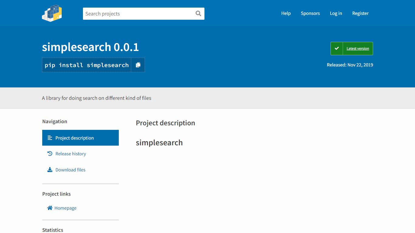 simplesearch · PyPI